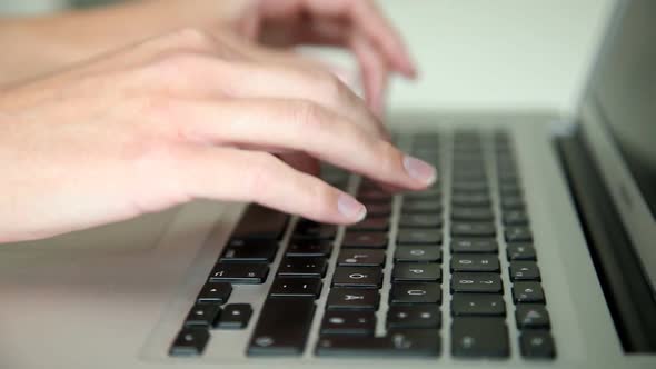 Womans Hands Typing On Computer Keyboard 1