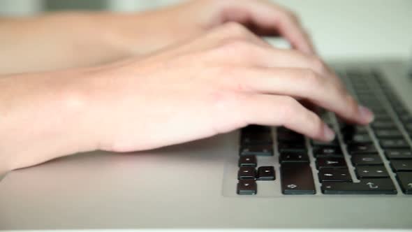 Womans Hands Typing On Computer Keyboard 2