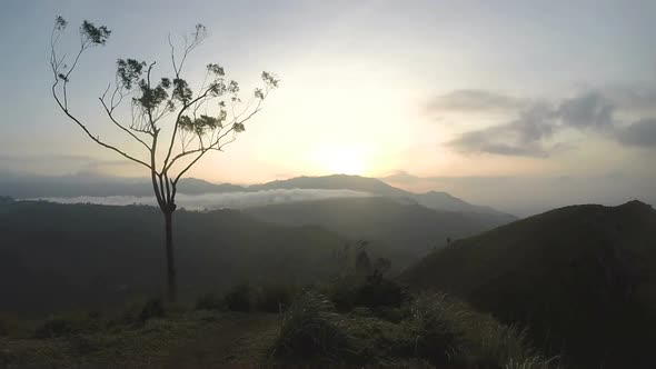Timelapse Of Magical Sun Rising At Ella Peak, Sri Lanka. 1