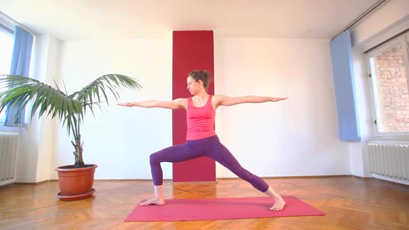 Women Doing Yoga Class In Hall 59