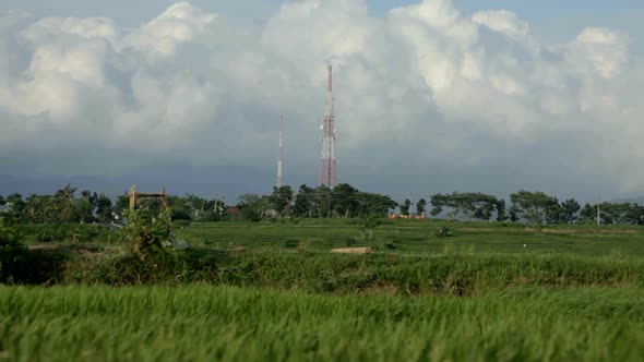 Passing Clouds On Horizon