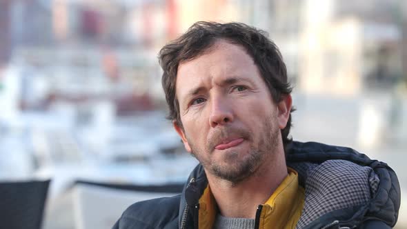 Portrait Of Man Smoking Cigarette 2 alt