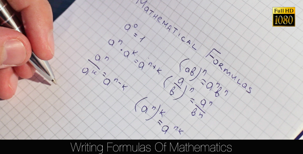 Writing Formulas Of Mathematics 6