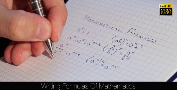 Writing Formulas Of Mathematics 8