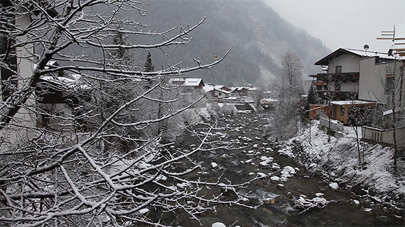 Winter Landscape. Mayrhofen, Austria