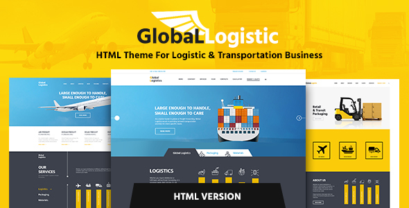 Globalna logistyka - szablon HTML transportu
