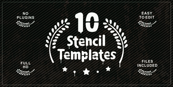 Ten Stencil Templates