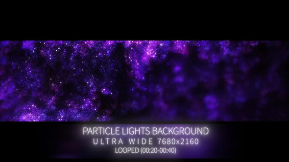 Particle Lights Purple Widescreen Background