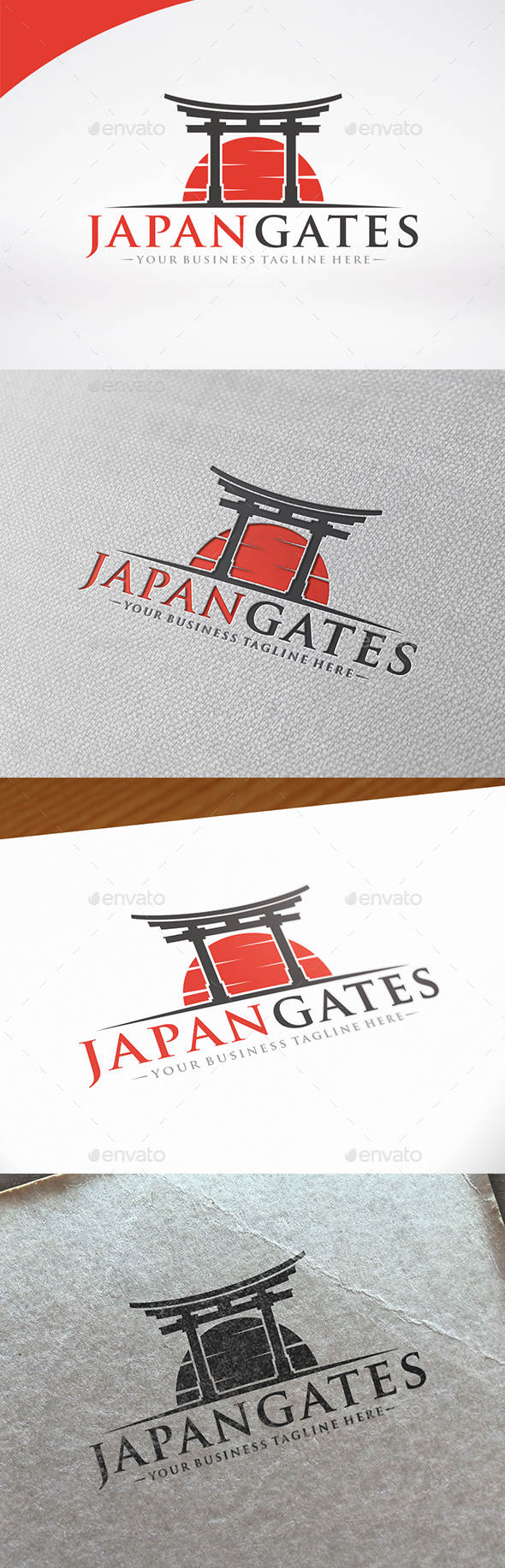 Japan Gate Logo Template