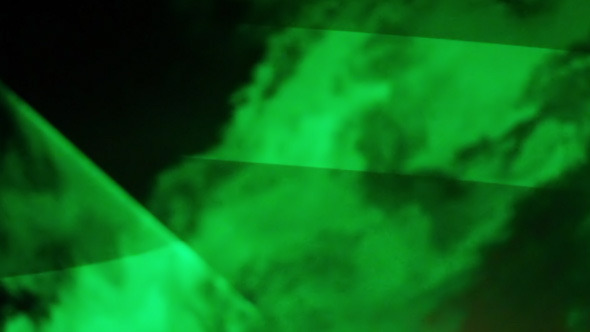 Green Laser In Fog