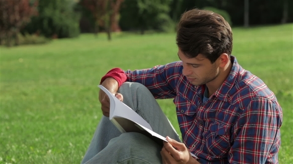 Portrait Of a Man Reading