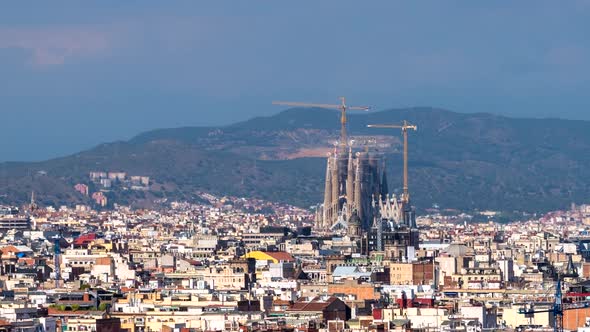 Timelapse of Barcelona City