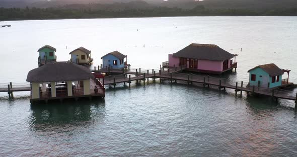 Aerial view of  Holiday resort in Amber Cove. Dominican Republic