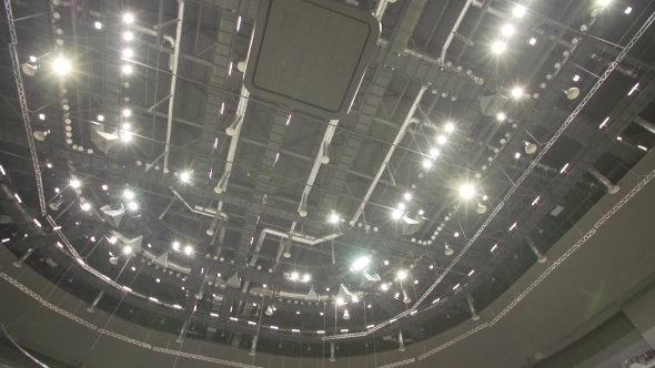 Spectators Seats And Ice Arena In Empty Sports