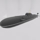 Akula Class Russian Submarine  - 3DOcean Item for Sale