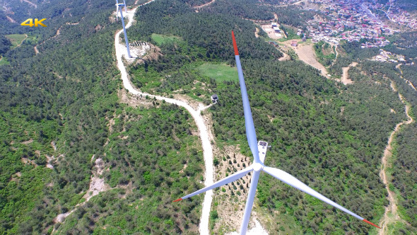 Wind Turbines on the Edge of the City