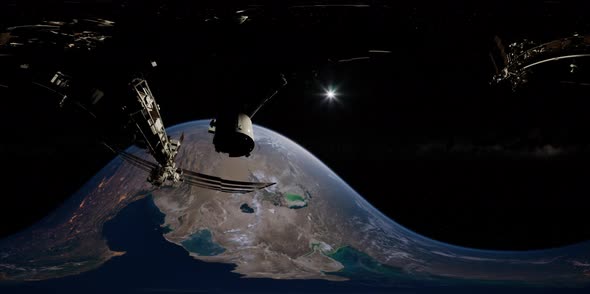 Timelapse ISS in Virtual Reality 360 Degree Video