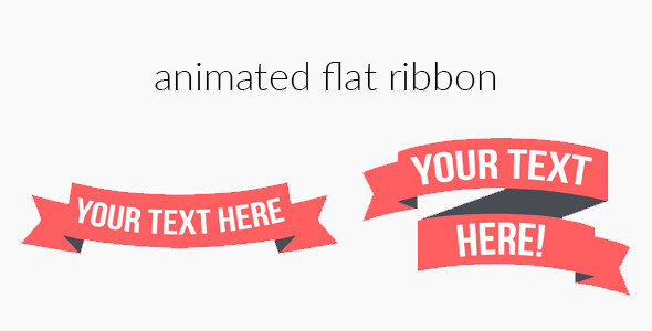 Animated Flat Ribbon