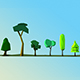 Low Poly Tree Set - 3DOcean Item for Sale