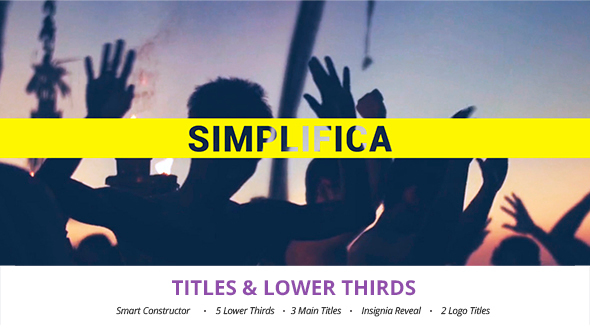 Simplifica // Titles & Lower Thirds