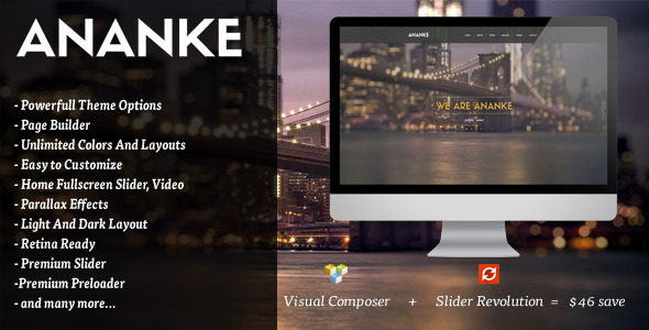 Ananke - One Word Parallax Theme WordPress