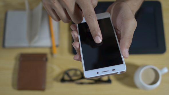 Freelancer Using Smartphone alt