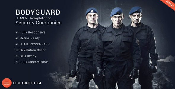 Bodyguard - Security HTML5 Theme