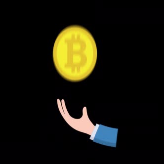 Bitcoin Animation with Alpha Channel