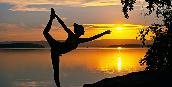 Sunset Yoga Pose 