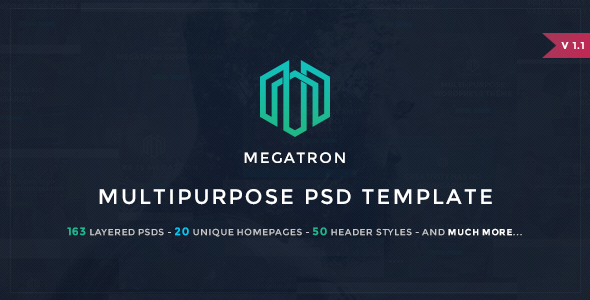 Megatron - Uniwersalny szablon PSD