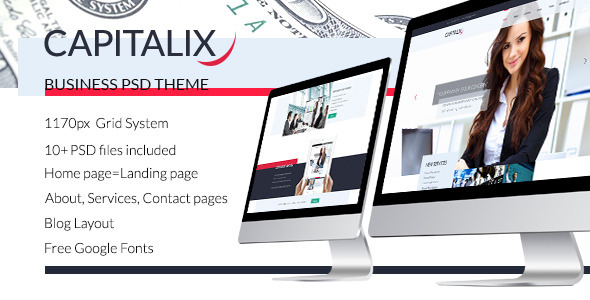 Capitalix — Business Multipurpose PSD Template