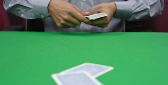Dealer Dealing Cards 