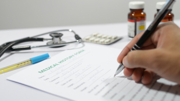 Medical Documentation of Patient, Medical History alt