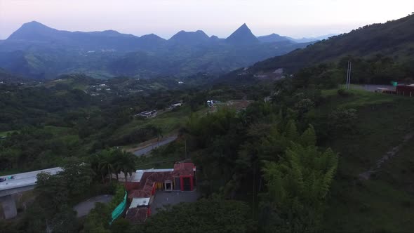 View of the highest pyramid-shaped mountain in the world