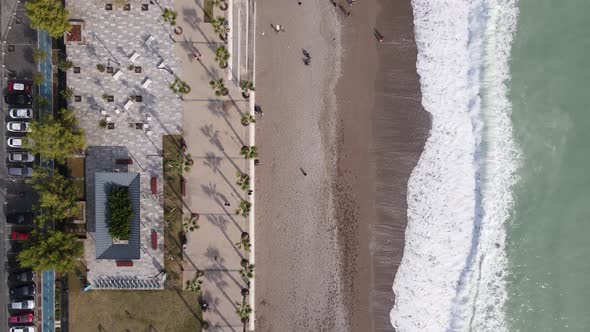 Aerial View of the Beach at the Seaside Resort Town. Turkey