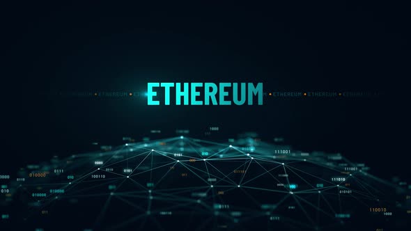 Ethereum Cryptocurrency Digital Globe Animation 4K