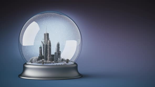 Christmas Glass Ball With New York