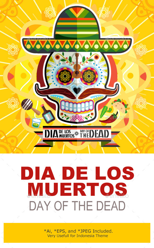 Dia De Los Muertos Day Of The Dead Skull
