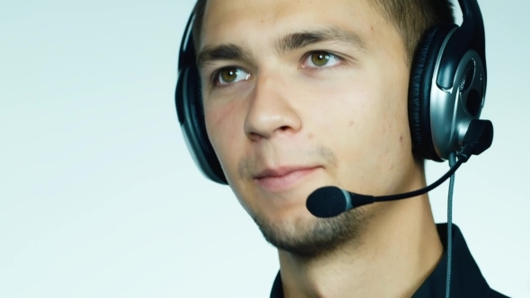 Male Call Center Operator