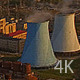 Huge Industrial Plant with Pipes at Sunset - VideoHive Item for Sale