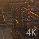 Huge Industrial Plant with Pipes at Sunset - VideoHive Item for Sale
