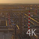 Huge industrial plant with pipes at sunset - VideoHive Item for Sale