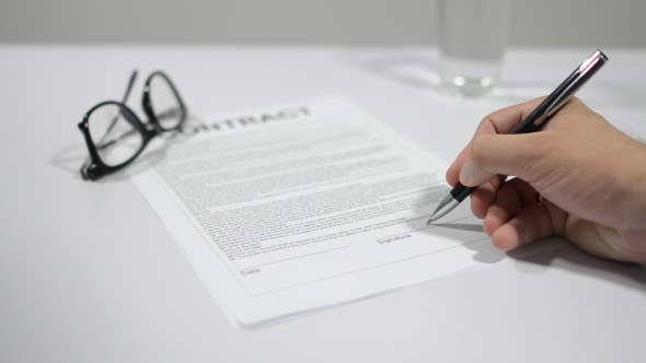 Signing A Contract