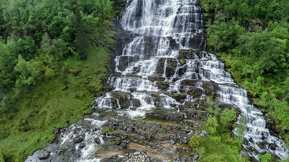 Tvindefossen Waterfall Norway