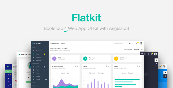 Flatkit | Zestaw interfejsu aplikacji