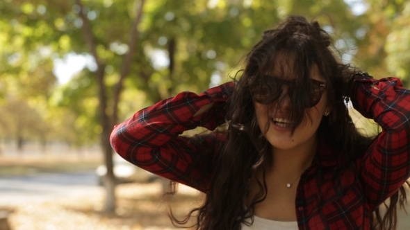 Girl Posing To The Camera