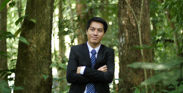 Businessman With Nature