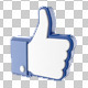 Facebook Like Thumb Up Hand Icon - 3DOcean Item for Sale