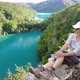 Woman in Plitvice Lakes National Park - VideoHive Item for Sale