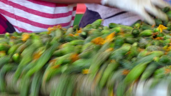 Cucumbers on the Packaging Line